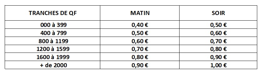 TARIF ALAE